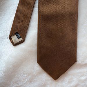 Lina Cantillo Italian Silk Tie in Golden-Brown